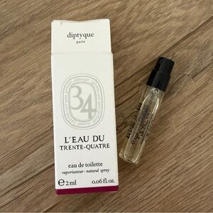 Diptyque L'Eau du Trente-Quatre Eau de Toilette Nature Spray 2ml / 0.06oz NIB